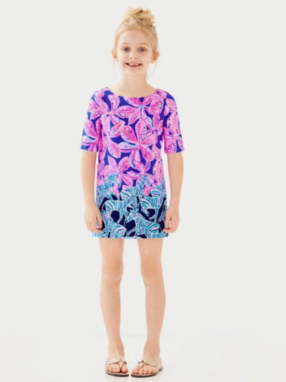 Lilly Pulitzer Girls Little Lilah Mini Dress Size Medium 39024